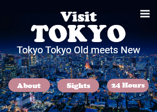 Home Page for Tokyo Website